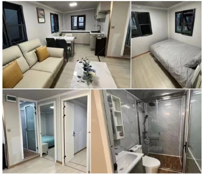 Interior decoration of container room Interior decoration of container room